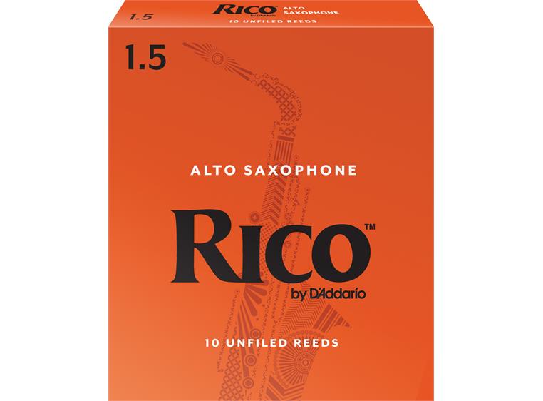 D'Addario RJA1015 Altsaksofon Flis Rico Alto Saxophone 1.5 10 Pack