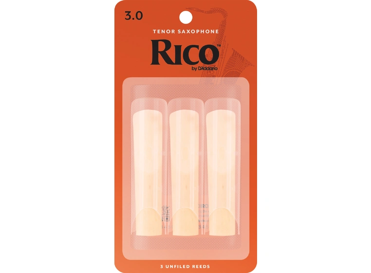 D'Addario RKA0330 Tenorsaksofon Flis Rico Tenor Saxophone 3.0 3 Pack 