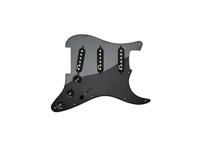 EMG-RA-2 Pro BB Prewired Strat Pickguard, Retro Active Pickups 