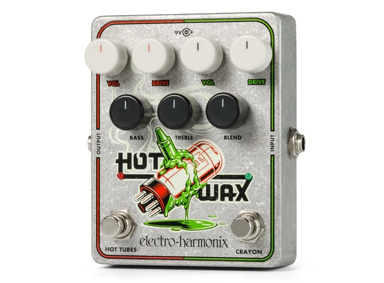 Electro-Harmonix HOT WAX multi-overdrive Hot Tubes, Crayon inkl 9v PSU 