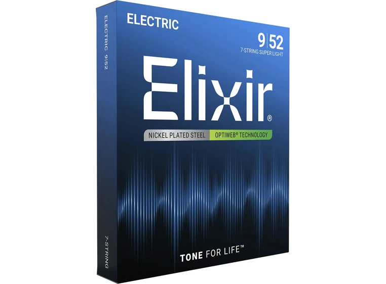 Elixir Optiweb Electric Nickel Plated (009-052) 19007 7-strenger 