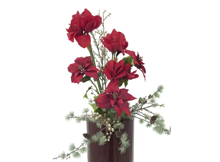 Europalms Berry spray glitter gold 85cm 3x 