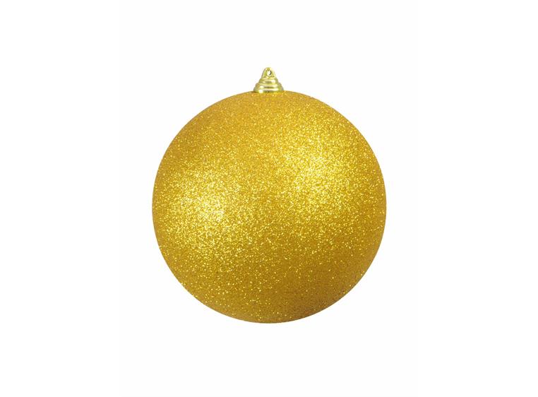 Europalms Deco Ball 20cm, gold, glitter