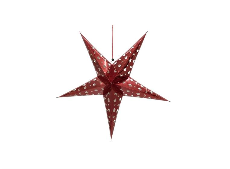 Europalms Stjernelanterne, Papir, rød 50 cm