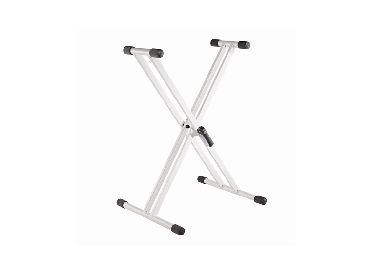 K&M 18993 Keyboardstativ Rick 20 m.Quick release,hvit 