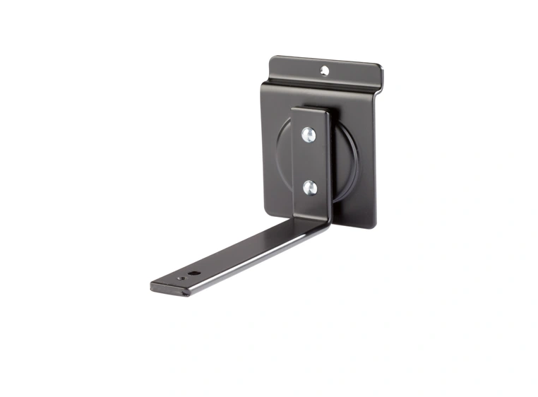 K&M 44192 Universal holder, black for pegs, Wall distance 140mm 