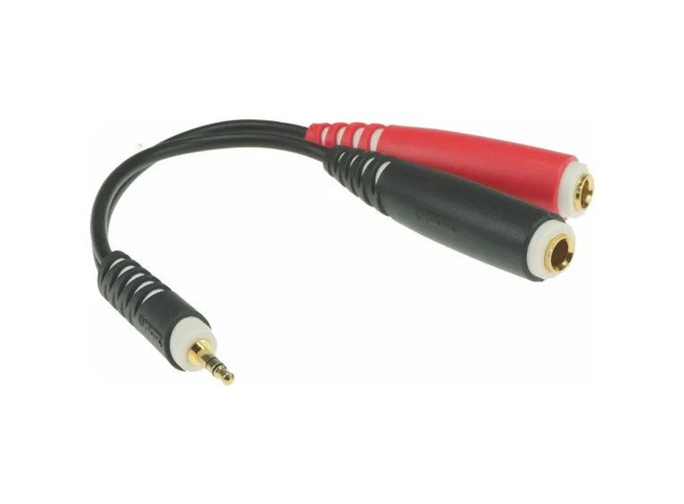 Klotz AYS-3 Y-Kabel minijack stereo han til 2x Jack Hun Mono 0,2m 