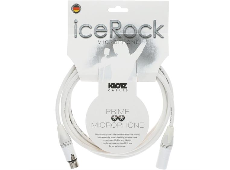 Klotz IRFM0750 mik.kabel prime IceRock Hvit XLR/XLR 7,5m
