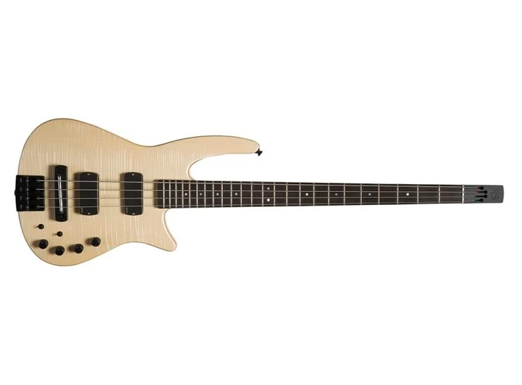 NS DESIGN CR4-BG-NAS Elbass Headless Fretted - Natural Stained 