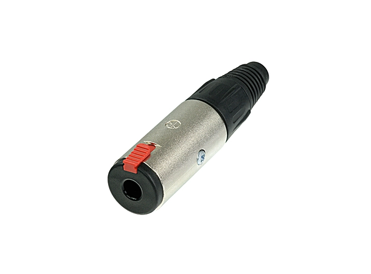 Neutrik jack plugg stereo hunn, sølv finish (3FC6) 