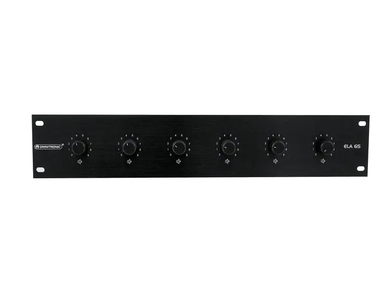 OMNITRONIC PA 6-Zone Stereo Vol-Cont45W bk 