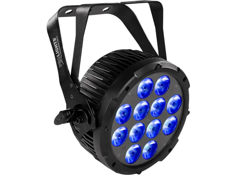 Prolights LUMIPAR12UQPRO5 LED Par 12x8W RGBW/FC LED Par, Powerc, 5 pin DMX 