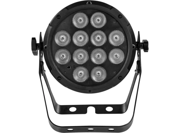 Prolights LUMIPAR12UQPRO5 LED Par 12x8W RGBW/FC LED Par, Powerc, 5 pin DMX 