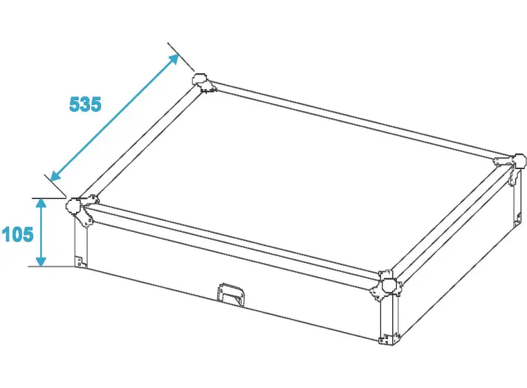 ROADINGER Mixer case Pro MCV-19 variable bk 12U 