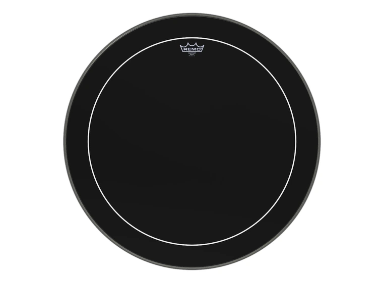 Remo ES-1626-PS Bass Pinstripe Ebony 26" Diameter 