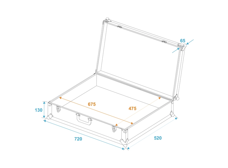 Roadinger Universal Case Pick 70x50x17cm 