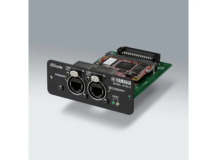 Yamaha NY64D Dante ekspansjonskort for TF miksere 