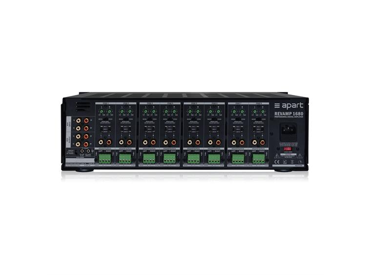 Apart REVAMP1680 Digital Amplifier 16-channel,16 x 80W, 4oh