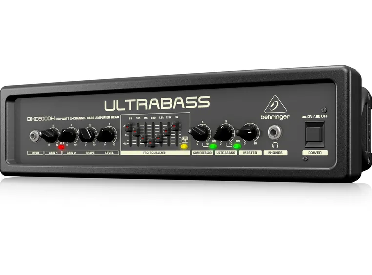 Behringer BXD3000H ULTRABASS Compact 300W, 2-channel bass amplifier 