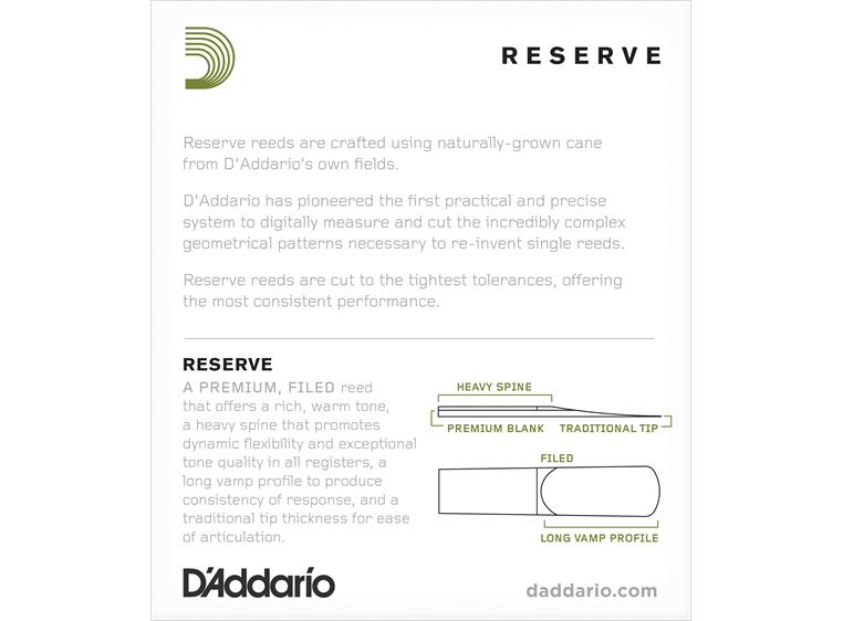 D'Addario DJR1035 Altsaksofon Flis Reserve Saxophone 3.5 10 Pack