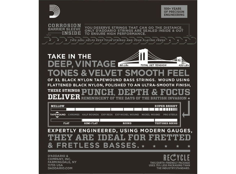 D'Addario ETB92M (050-105) 