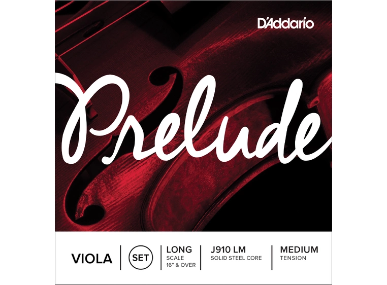 D'Addario J910LM Viola Strings Prelude Set Long Medium Tension 