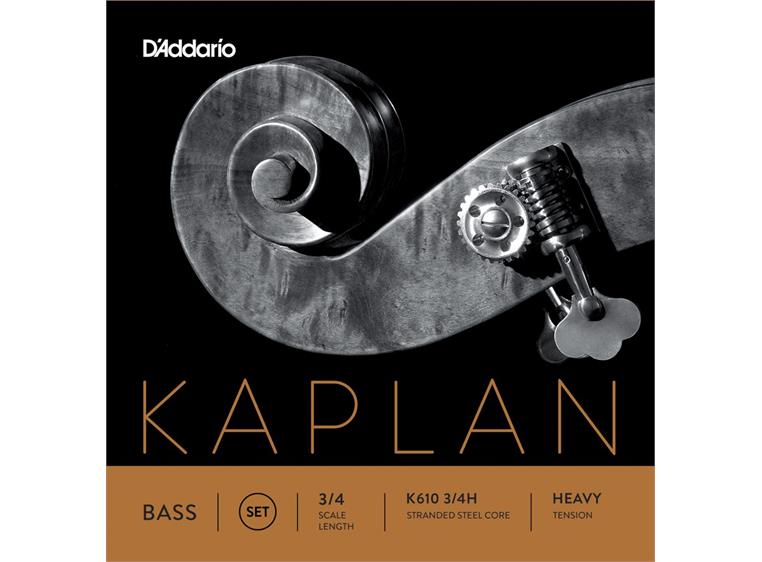 D'Addario K610 3/4H Bass Strings Kaplan Double Set 3/4 Heavy Tension