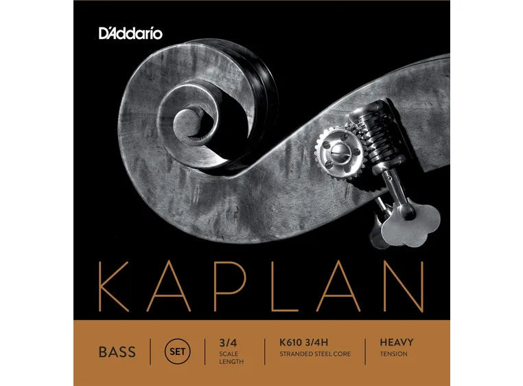 D'Addario K610 3/4H Bass Strings Kaplan Double Set 3/4 Heavy Tension 