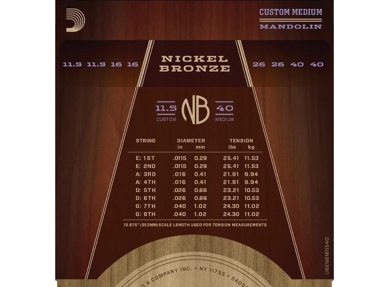 D'Addario NBM11540 