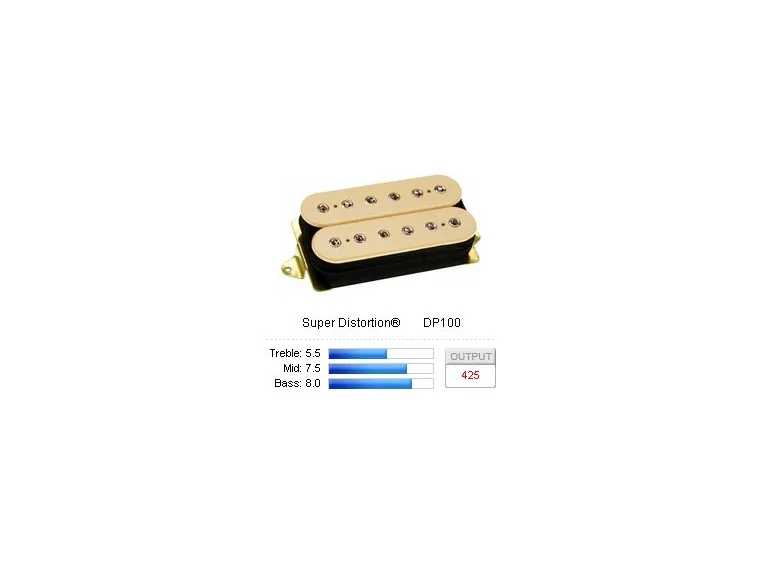 DiMarzio DP100FCR Pickup Humbucker Super Distortion F-Spaced Cream 