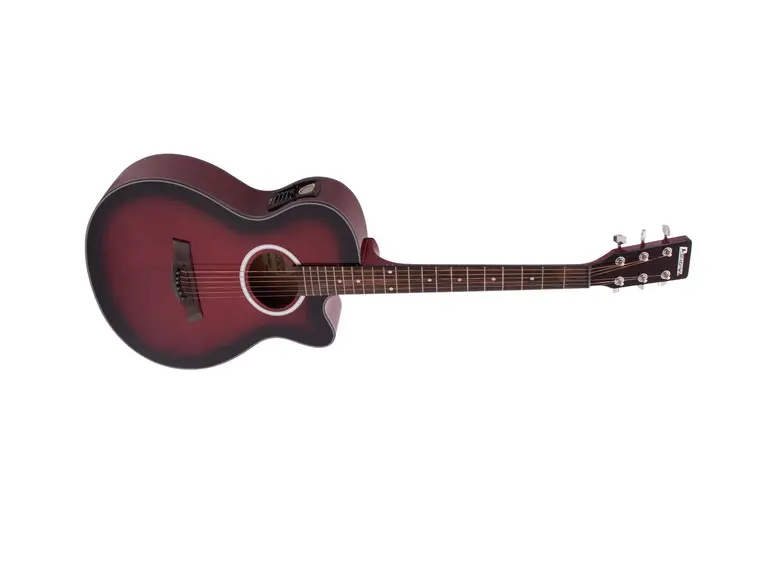 Dimavery AW-400 Westerngitar, redburst 