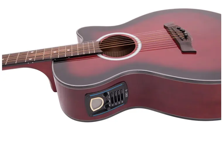 Dimavery AW-400 Westerngitar, redburst 