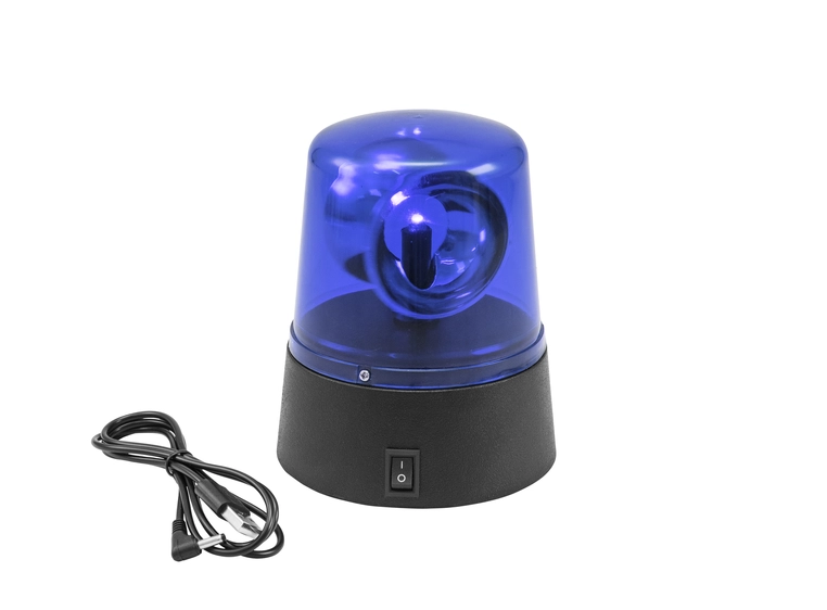 EUROLITE LED Mini Police Beacon blue USB/Battery 