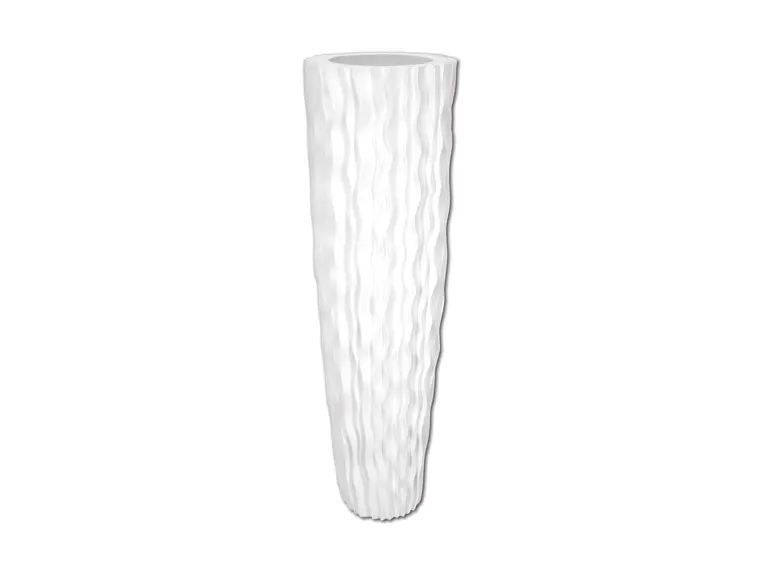 Europalms Design pot LAMELLA-140, white 