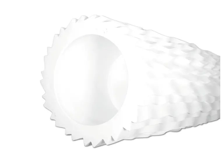 Europalms Design pot LAMELLA-140, white 
