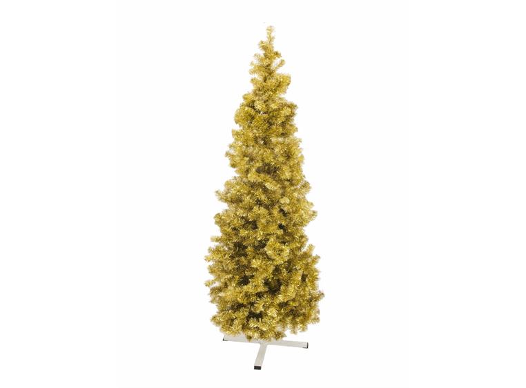 Europalms Fir tree FUTURA gold metallic, 210cm