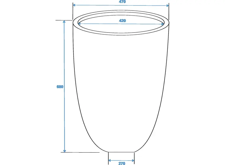 Europalms LEICHTSIN CUP-69, shiny-silver 