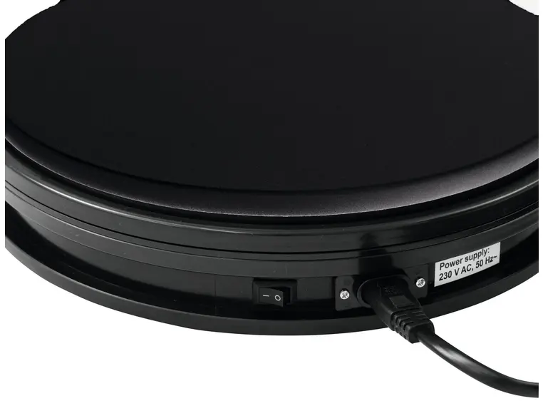 Europalms Rotary Plate 25cm up to 25kg black 