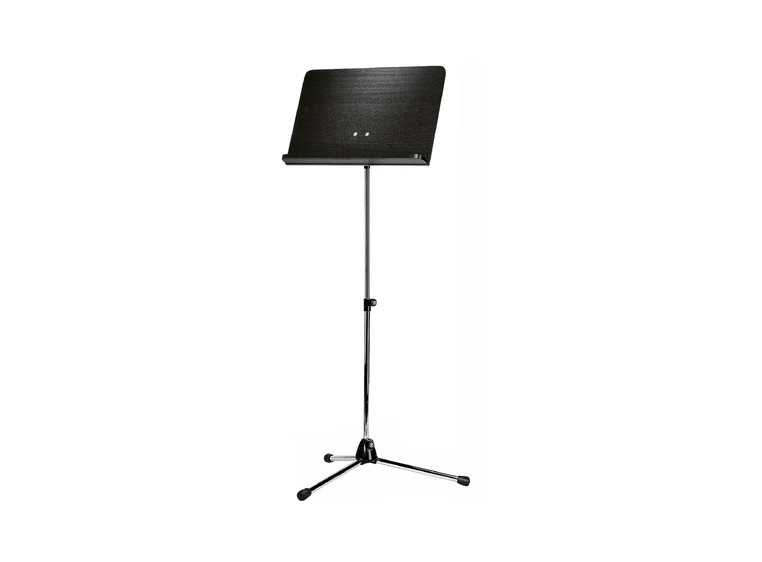 K&M 11812 Orkesternotestativ nikkel med sort treplate 