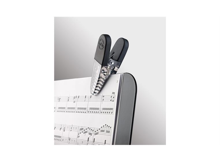 K&M 16055 Sheet music clips, 24 pcs. Fix´n Clip, Magnetic for sheet music