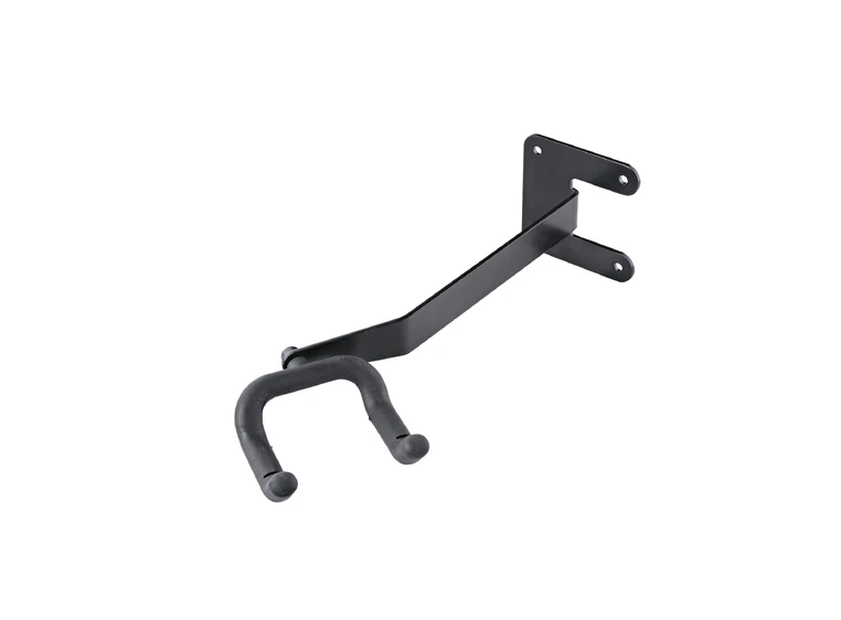 K&M 16235 Guitar wall mount, Black made of sturdy steel. 30° angle access 