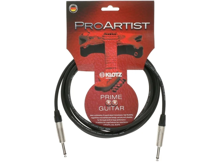 Klotz PRON030PP Pro Artist Ubalansert Gitarkabel Jack 3m 