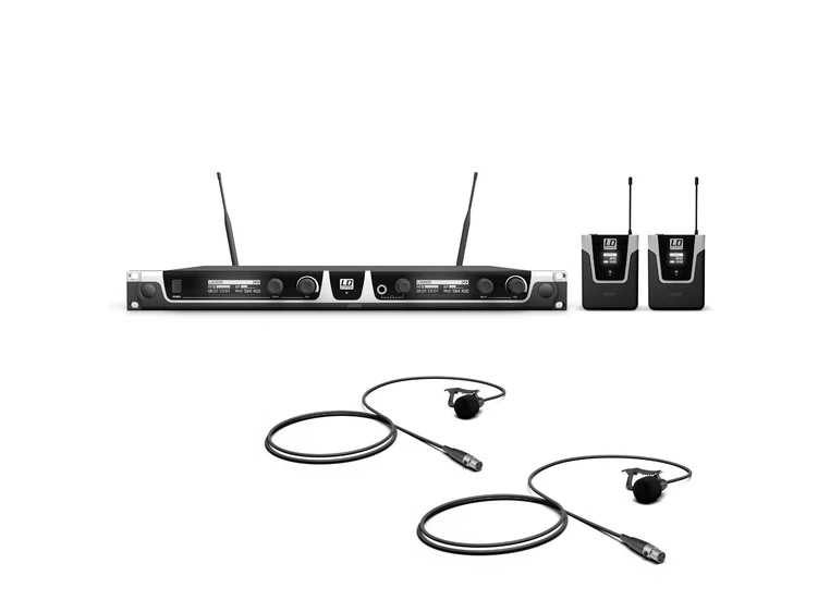 LD Systems U505 BPL 2 Wireless Microphon With 2 x Bodypack and 2 x Lavalier Micro 