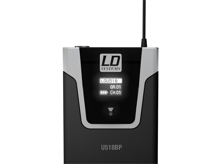 LD Systems U518 BPH trådløst system lommesender og hodebøylemik