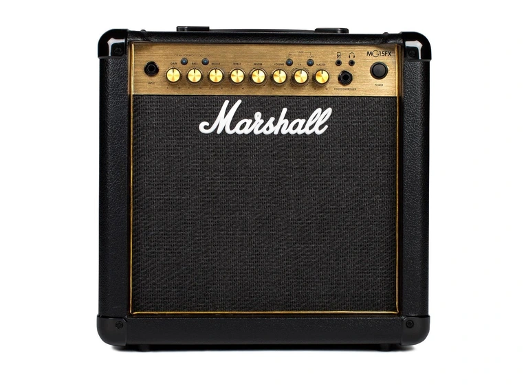 Marshall MG15GFX svart og gull 