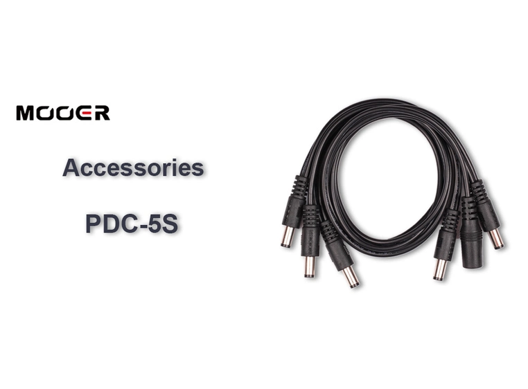 Mooer PDC5S Multi-plug 5 Cable (straight) 