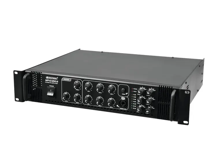 OMNITRONIC MPVZ-250.6 PA Amplifier Mixing Amplifier 