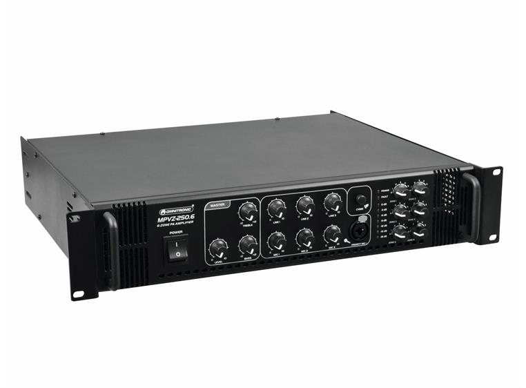 OMNITRONIC MPVZ-250.6 PA Amplifier Mixing Amplifier
