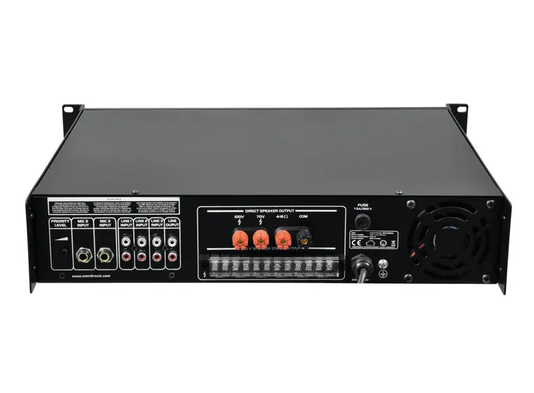 OMNITRONIC MPVZ-250.6 PA Amplifier Mixing Amplifier 