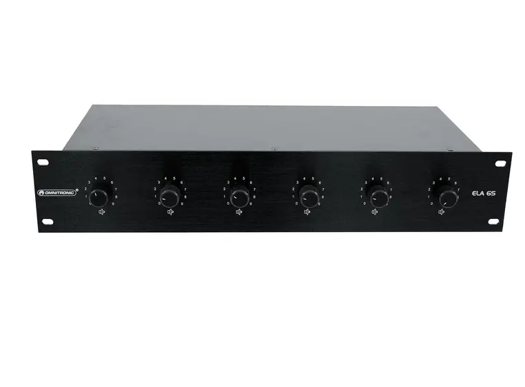 OMNITRONIC PA 6-Zone Stereo Vol-Cont20W bk 